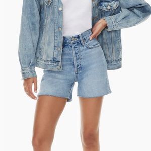 Denim Forum Mid Thigh Shorts